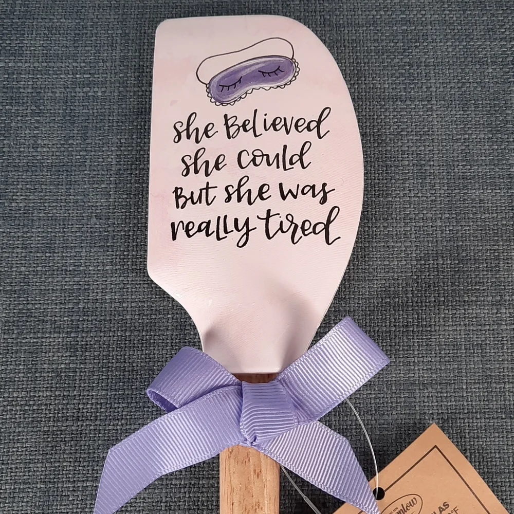 Silicone Spatula Funny She Believed Heat Resistant Dishwasher Safe Gift